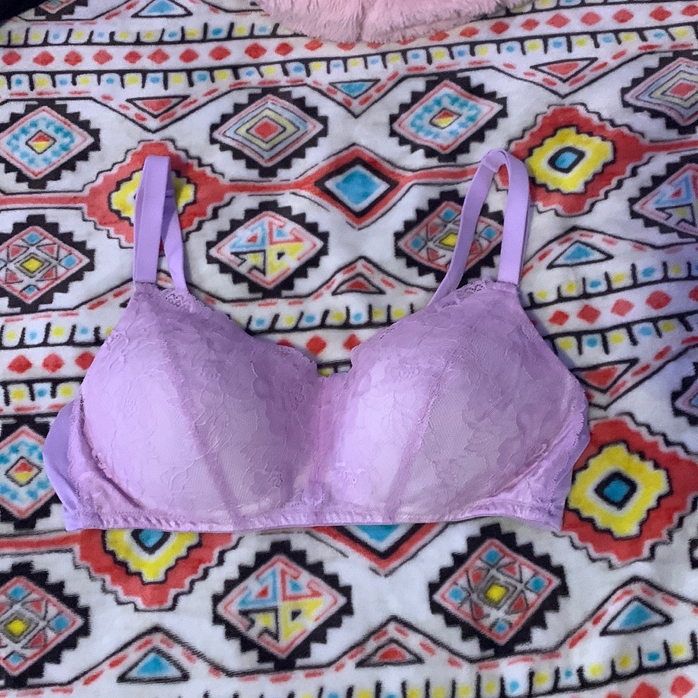 NWOT Women’s cacique purple lace bra